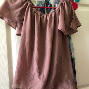 flowy off the shoulders blouse